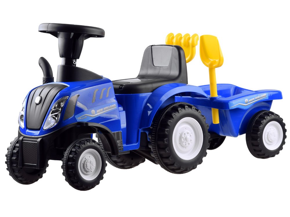 Levně Dětské odrážedlo traktor s vlečkou modré