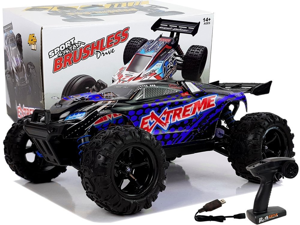 mamido Auto na dálkové ovládání RC 4x4 Buggy Enzone 45 km/h modré RC
