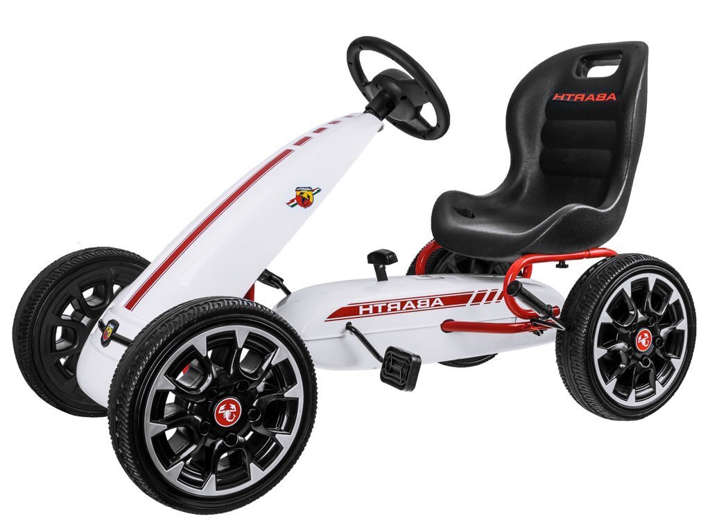 mamido  ABARTH šlapací motokára bílá