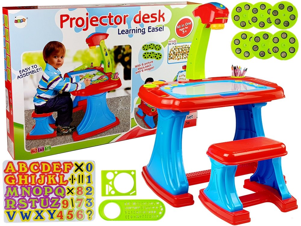 Levně Dětský projektor na malování se stolečkem