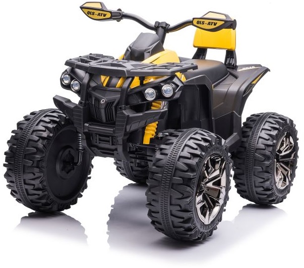 mamido  Dětská elektrická čtyřkolka ATV Power 4x4 žlutá