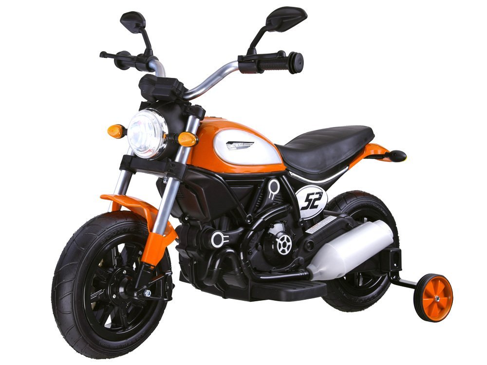 mamido  Dětská elektrická motorka Street Bob oranžová