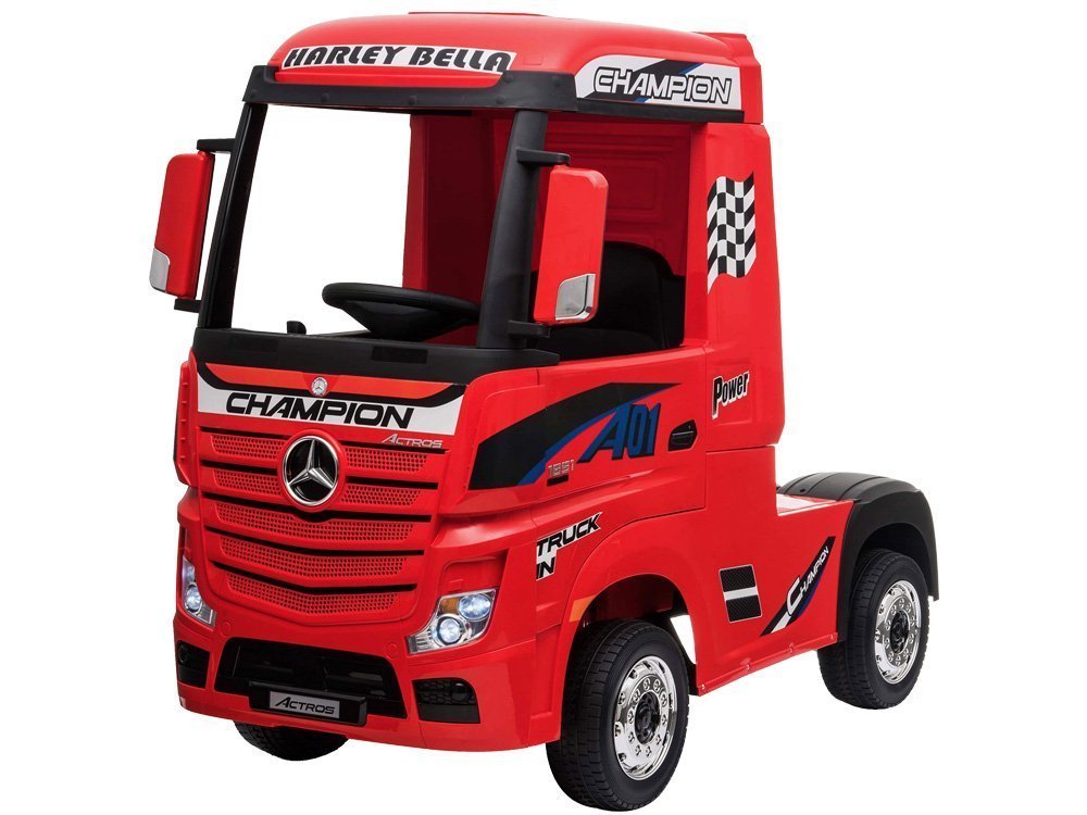 mamido  Elektrické autíčko kamion Mercedes Benz Actros 4x4 červené