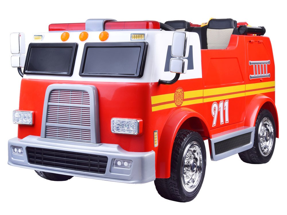 mamido  Elektrické autíčko hasiči Strong červené