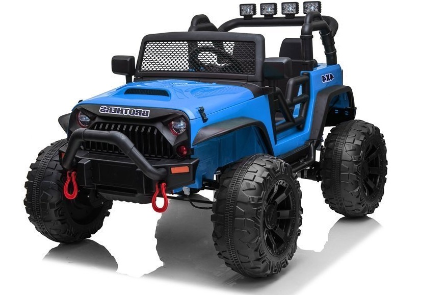 Levně Elektrické autíčko Jeep Brothers 24V 2x200W lakované modré