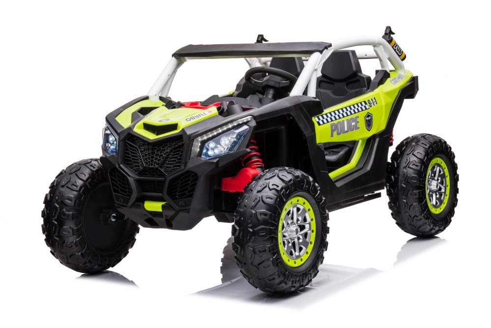 Levně Elektrické autíčko Buggy XB 4x4 Policie zelené