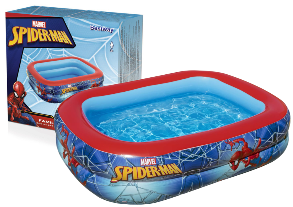 Levně Dětský bazén Bestway Marvel Spider-Man 200x146x48cm