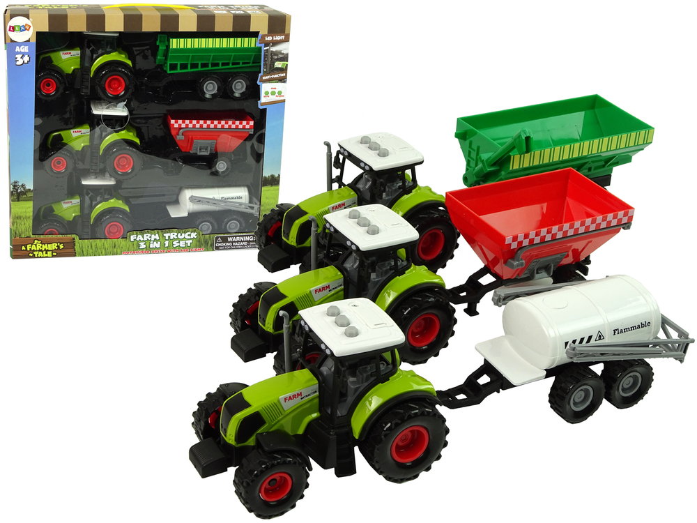 mamido  Sada traktorů s přívěsy