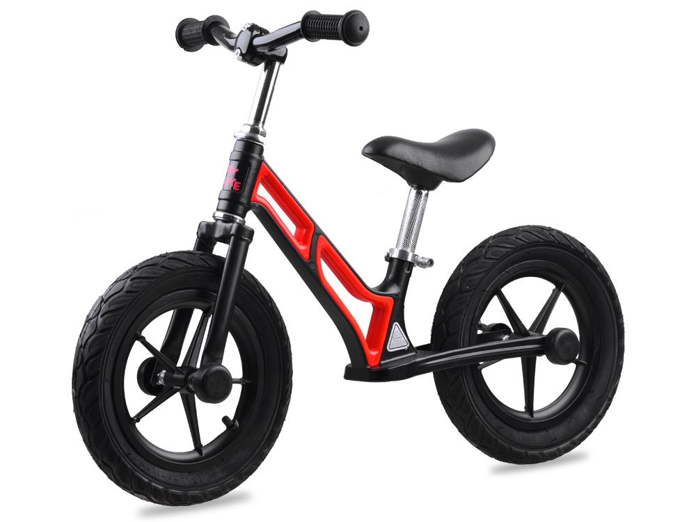 Levně Dětské odrážedlo Tiny Bike nafukovací kola 12" červené