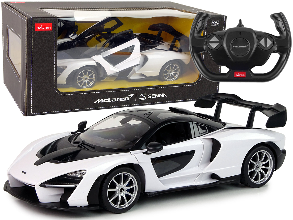 Levně Auto na dálkové ovládání R/C McLaren Senna Rastar 1:14 bílé