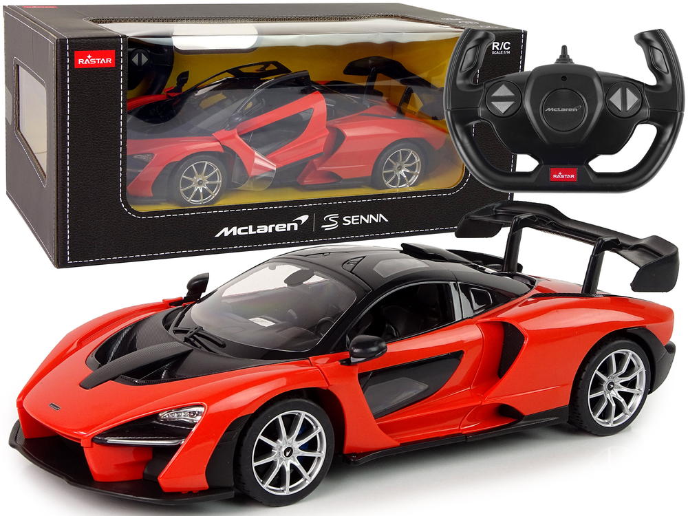 Mamido RASTAR  Auto na dálkové ovládání RC McLaren Senna Rastar 1:14 oranžové RC