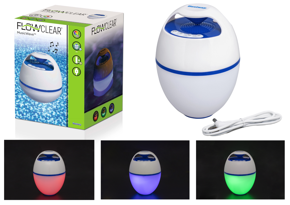 Levně Plovoucí LED reproduktor s Bluetooth Bestway