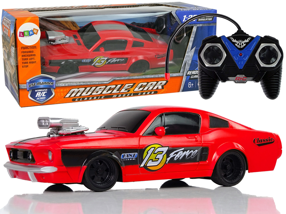 Levně Sportovní auto na dálkové ovládání R/C 1:20 červené