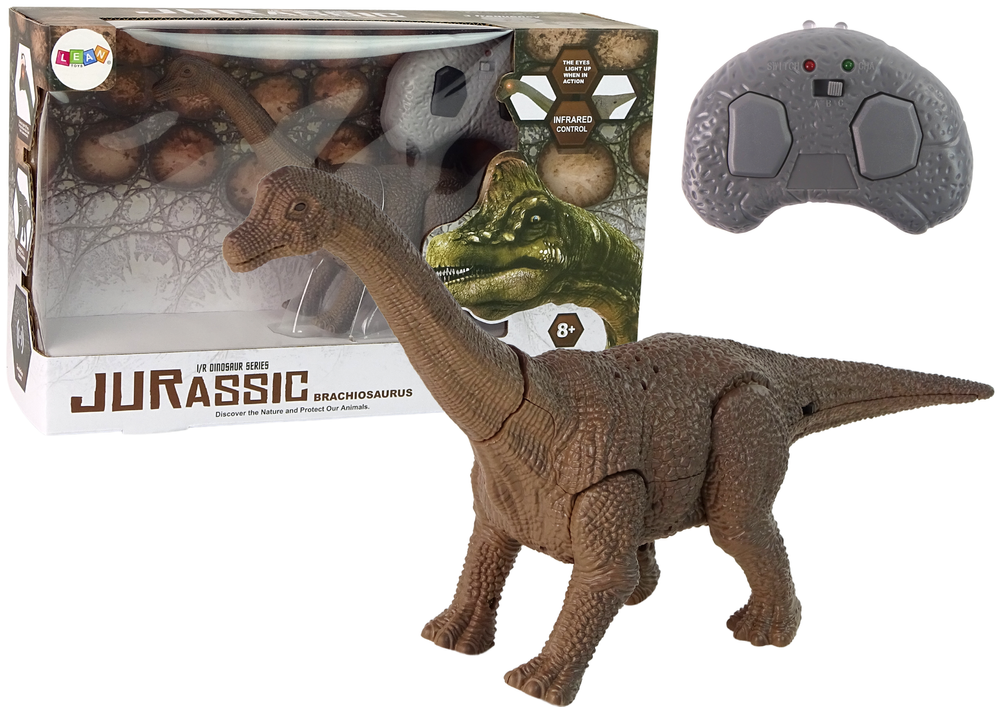 mamido  Dinosaurus Brachiosaurus na dálkové ovládání RC hnědý RC