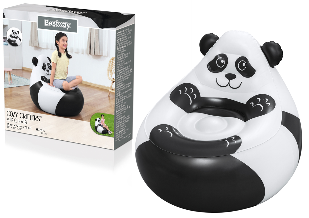 Bestway  Bestway Nafukovací křeslo pro nejmenší panda 72x72x64 cm