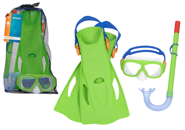 Levně Bestway Bestway Potápěčská sada pro děti zelená - šnorchl, brýle a ploutve