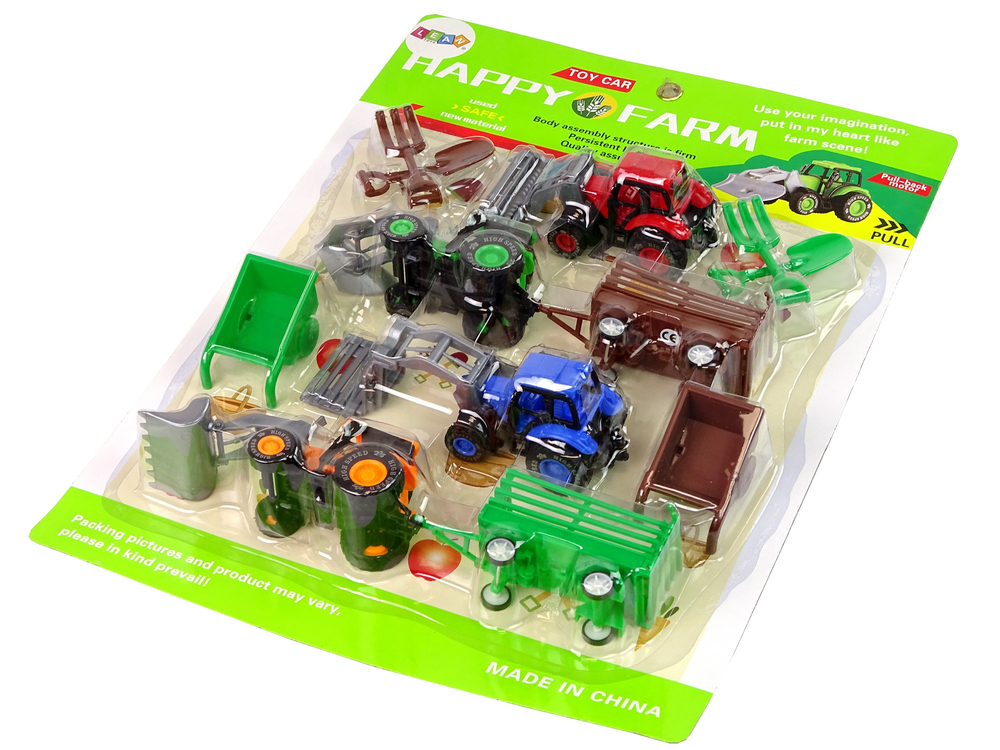 mamido  Set Zemědělské stroje Traktory Trakař