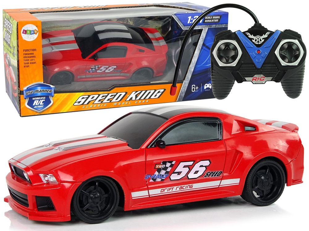 Levně Sportovní auto na dálkové ovládání RC speed king červené