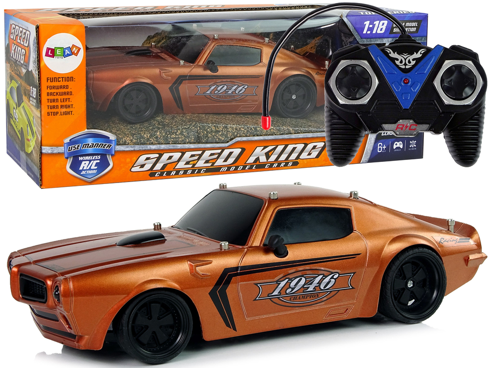Levně Sportovní auto na dálkové ovládání RC Champion 1:18 bronzové