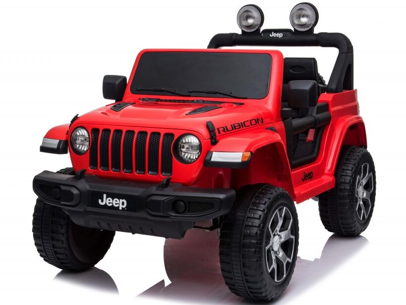 Levně Elektrické autíčko Jeep Wrangler Rubicon 4x4 červené