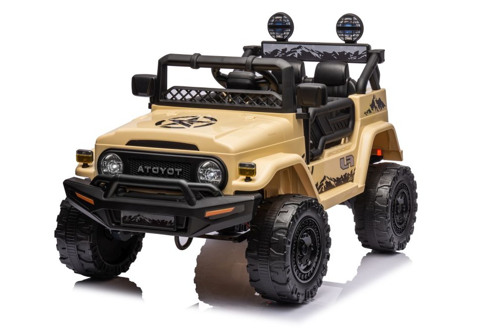 mamido  Elektrické autíčko Toyota FJ Cruiser 4x4 180W béžové