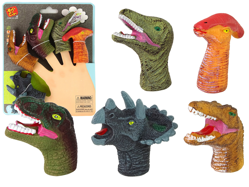 mamido  Barevné prstové loutky Dinosauři