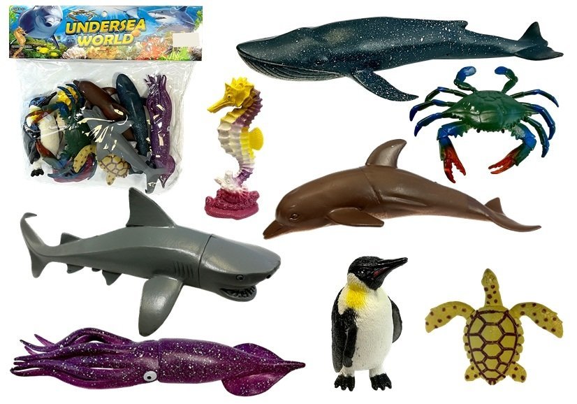 mamido  Sada figurek mořských živočichů 8 kusů