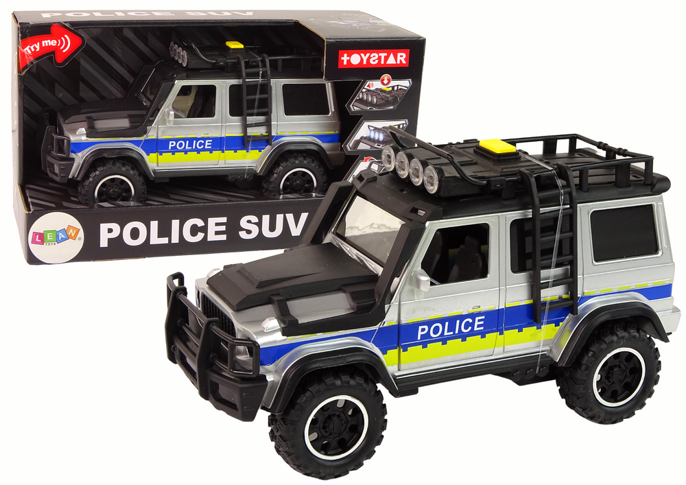 mamido  Terénní autíčko Policie s třecím pohonem 1:14 černé