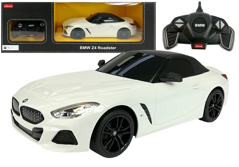 mamido  Autíčko na dálkové ovládání RC BMW Z4 Roadster 1:18 bílé RC