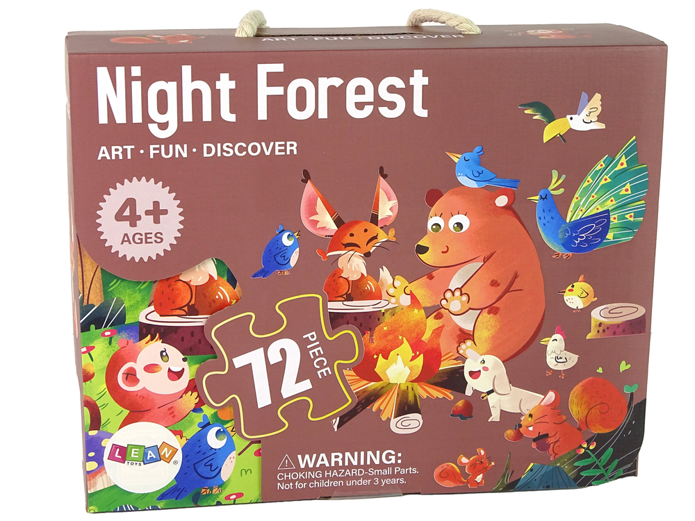 Levně Dětské puzzle lesní zvířátka 72 dílků
