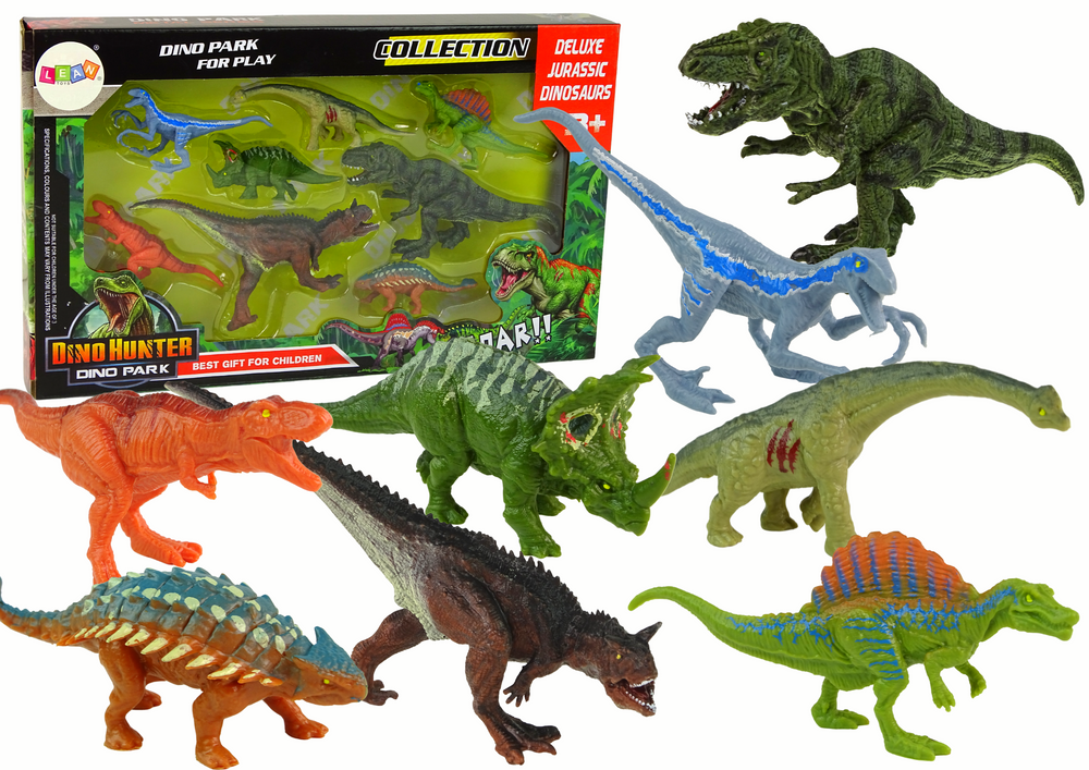 Levně Sada barevných figurek Dinosaurů 8 kusů