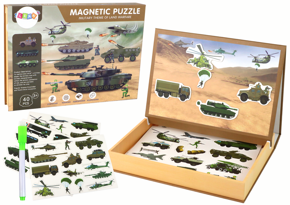 mamido  Vzdělávací magnetické puzzle