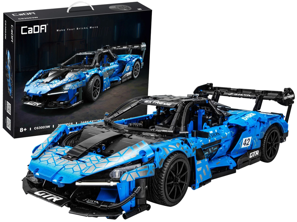 mamido  Stavebnice Sportovní Auto R/C Dark Knight GTR 2088 dílů RC