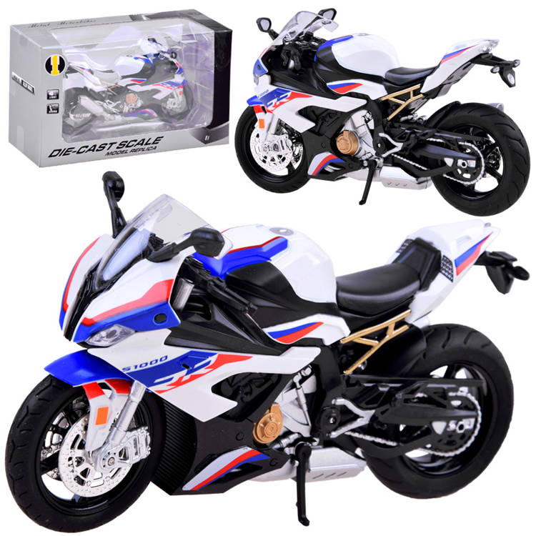 mamido  Sportovní motorka DieCast S1000RR s efekty