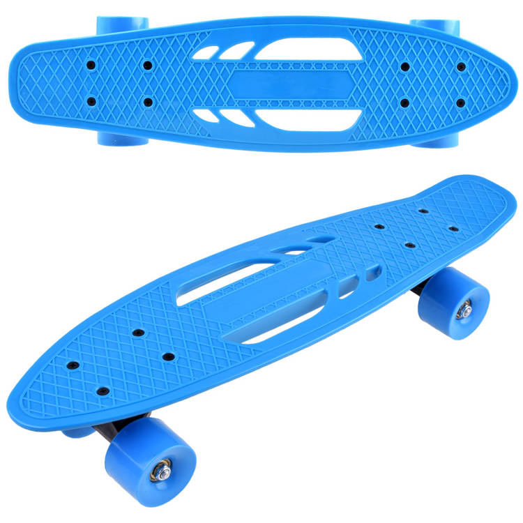 Levně Skateboard Fiszka pro děti modrý