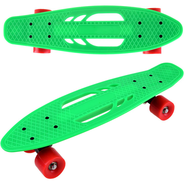 Levně Skateboard Fiszka pro děti zelený