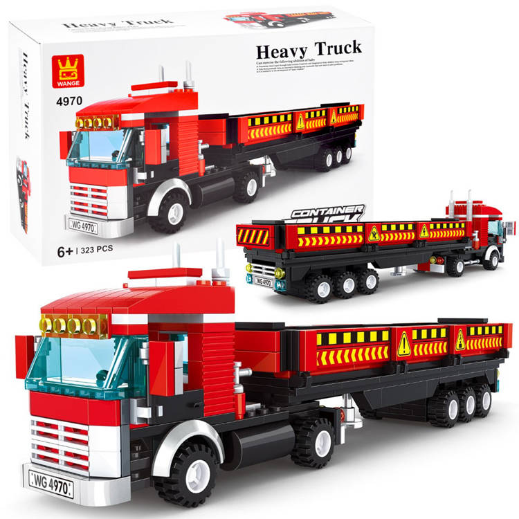 mamido  Konstrukční nákladní autíčko Heavy Truck 323 dílků