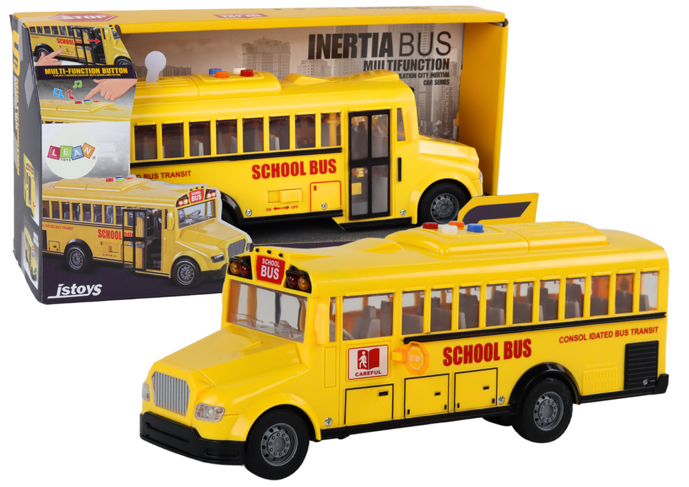 mamido  Školní autobus s třecím pohonem 1:16 žlutý