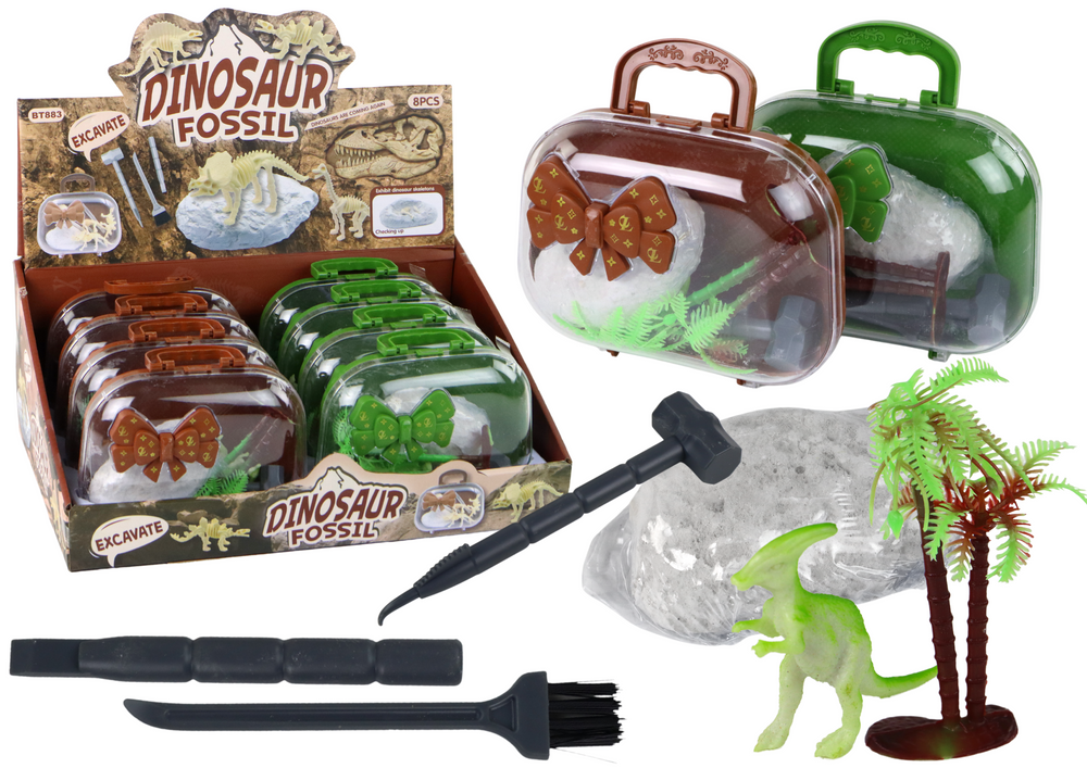 Levně Archeologická sada dinosaurů v kufříku