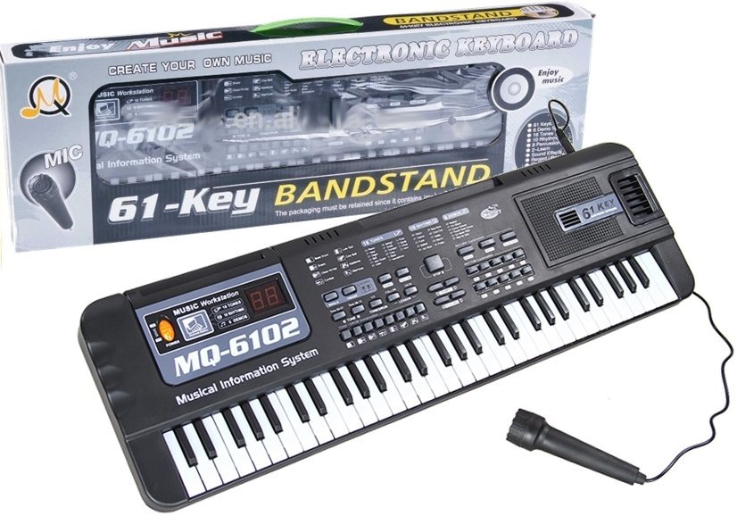 mamido  Keyboard MQ-6102 s mikrofonem 61 kláves