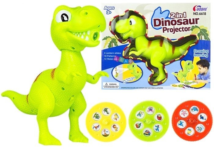 Levně Projektor na malování 2v1 dinosaurus