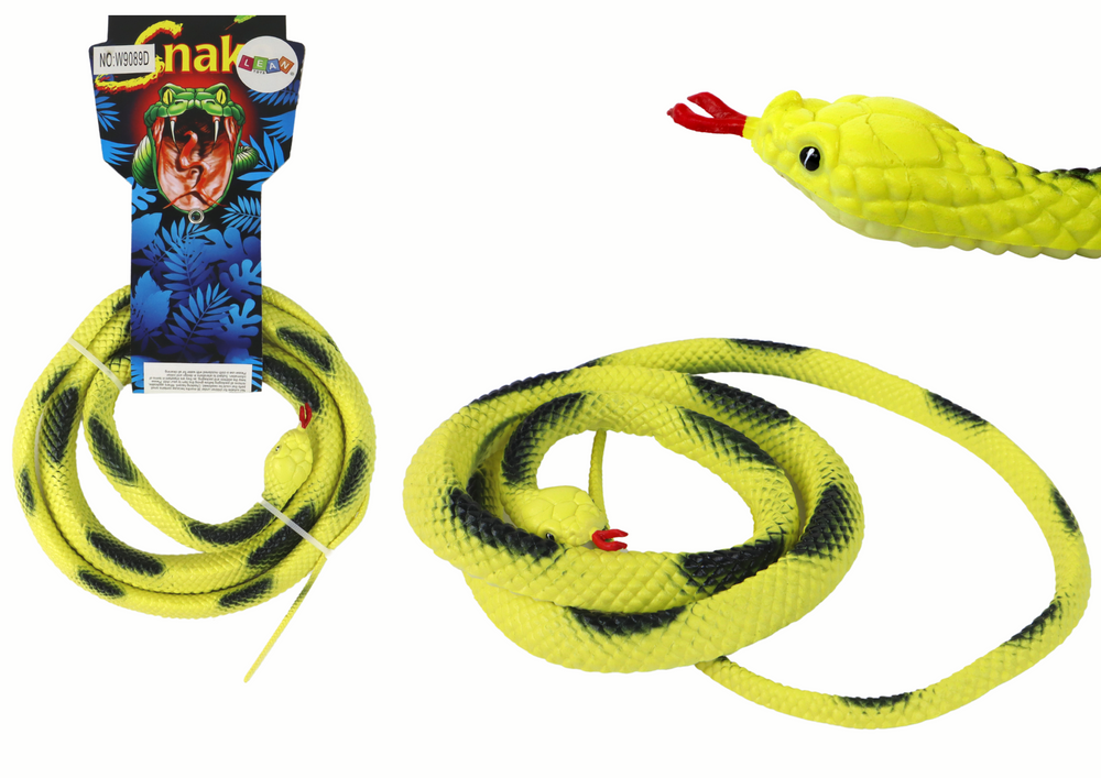 mamido  Gumový had korálový žlutý