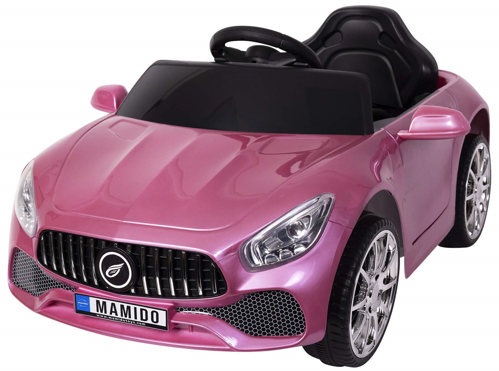 Levně Mamido Elektrické autíčko Cabrio Fast Wing lakované růžové
