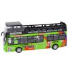 Turistický dvoupatrový autobus 1:32 s otevíracími dveřmi zelený