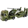 Vojenská sada tank s třecím pohonem, helikoptéra a nákladní auto