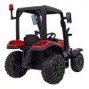 Dětský elektrický traktor BLAST s přívěsem 2x200W červený10