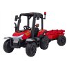 Dětský elektrický traktor BLAST s přívěsem 2x200W červený01