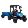 Dětský elektrický traktor BLAST s přívěsem 2x200W modrý14