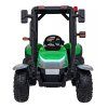 Dětský elektrický traktor BLAST s přívěsem zelený03