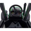Dětský elektrický traktor BLAST s přívěsem zelený14